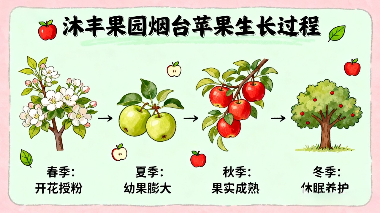沐丰农家果园苹果生长情况