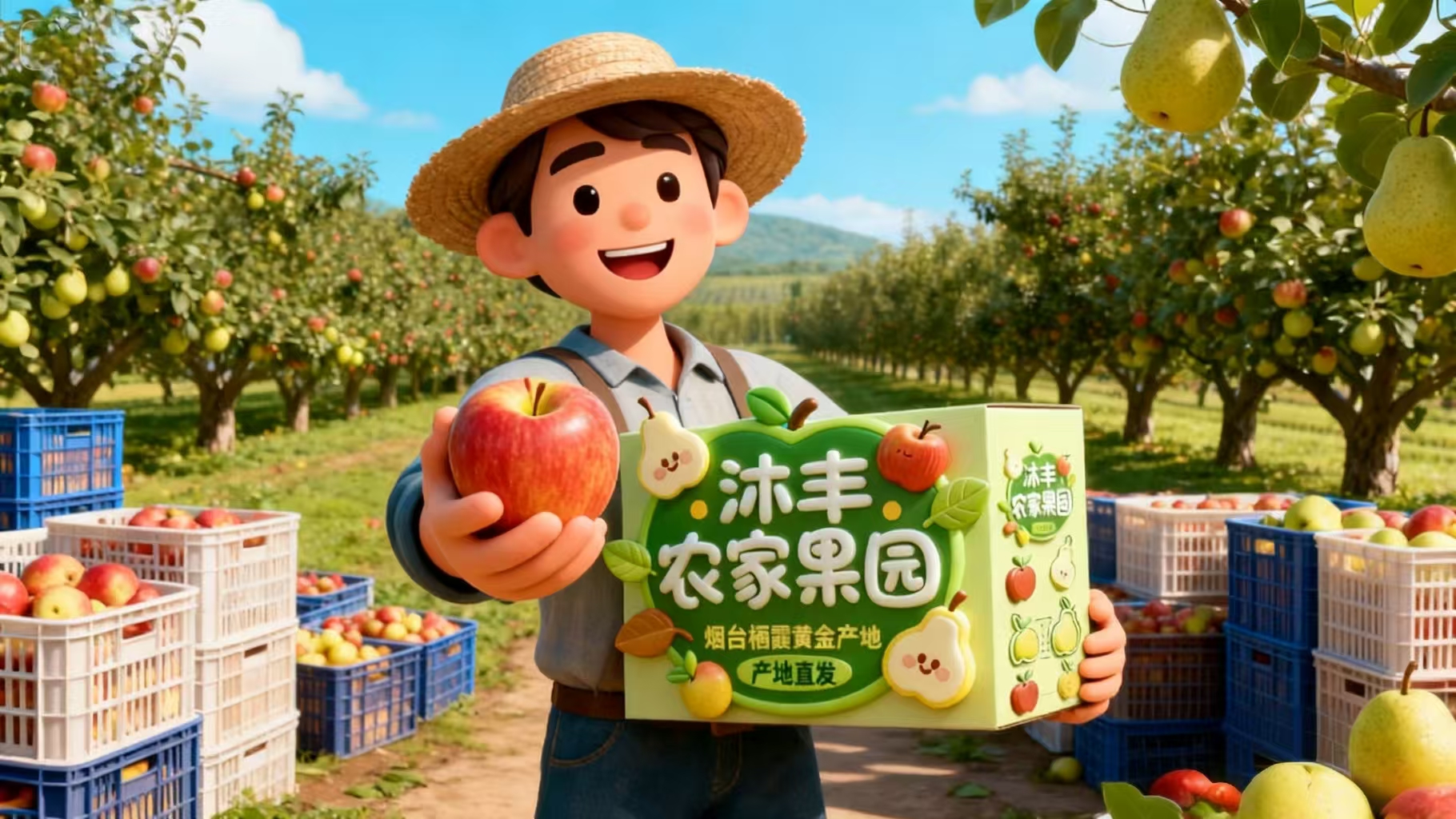 栖霞秋月梨，梨中珍品，细脆多汁